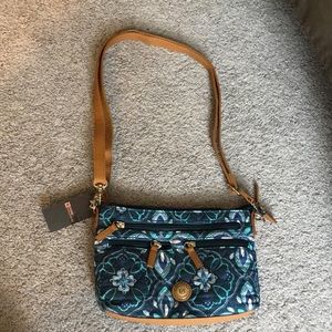 BRAND NEW stone mountain cross body/wristlet purse